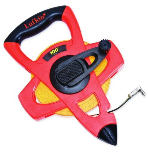 Fiberglass Tape 1/2" (13mm) × 50m/164ft – Two-Sided Metric/Imperial Long Surveying Tape